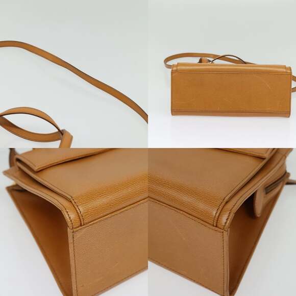 DIOR Hand Bag Leather Brown Gold - Picture 10 of 13